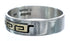 14 Karat Gold Sterling Silver Native American Ring Size 8-3/4 AX121381